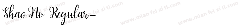 ShaoNv Regular字体转换